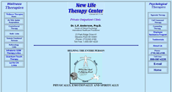 Desktop Screenshot of newlifetherapy.com