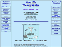 Tablet Screenshot of newlifetherapy.com